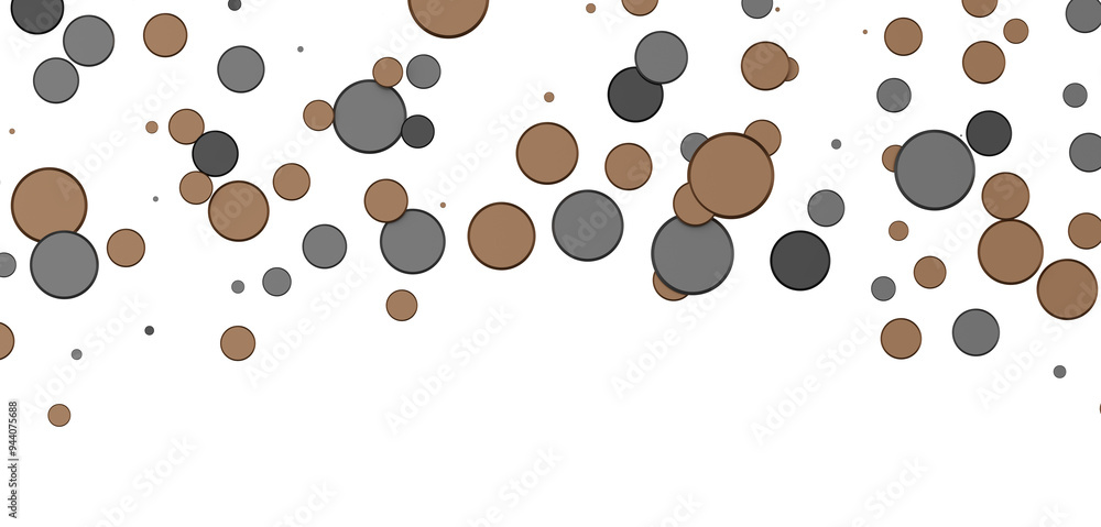 Multicolored confetti on white Multicolored confetti on white
