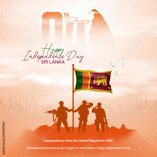 Sri Lanka Independence Day celebration greeting social media post