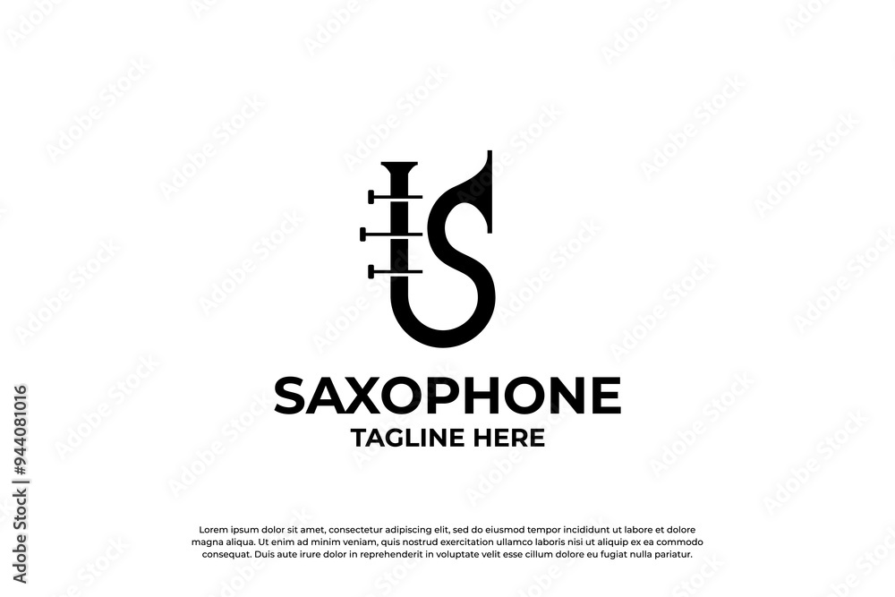 Fototapeta premium Letter S trumpet logo design