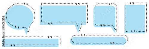 Quote box frame, big set. Texting quote boxes. Colored Blank template quote text info design boxes quotation bubble blog quotes symbols design eps10 
