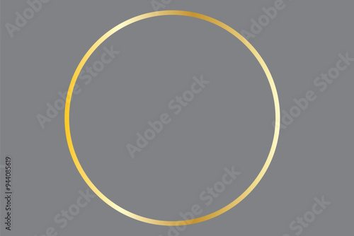 Gold glittering circle of paint golden glitter texture. Abstract gold glittering textured. gold circle frame set