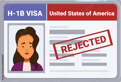 Rejected visa application for a young professional woman to work in the united states
