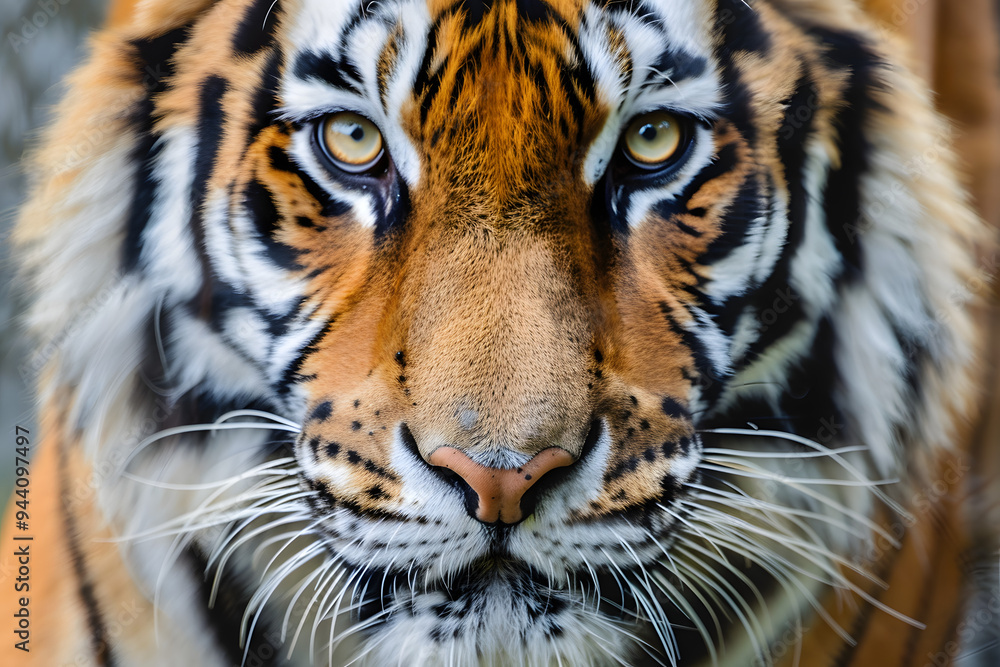 Portrait of bengal tiger. Portrait of bengal tiger.