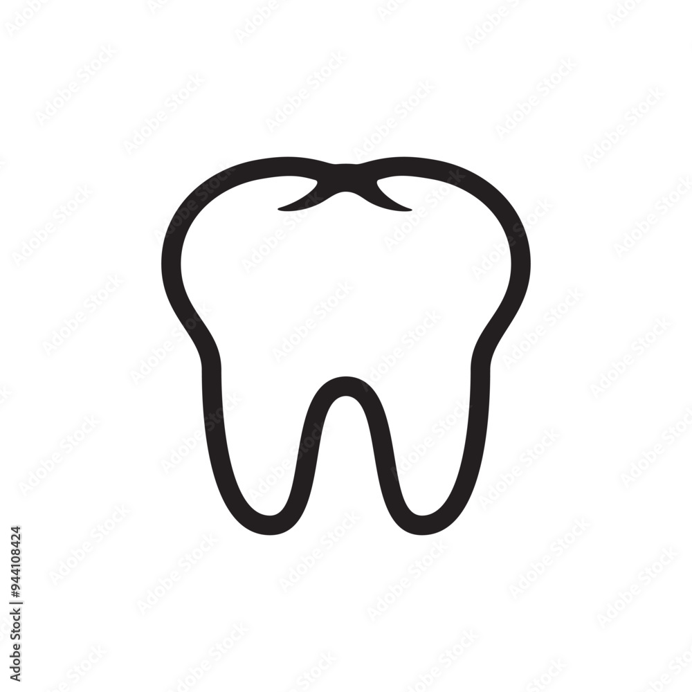 tooth icon symbol sign vector tooth icon symbol sign vector