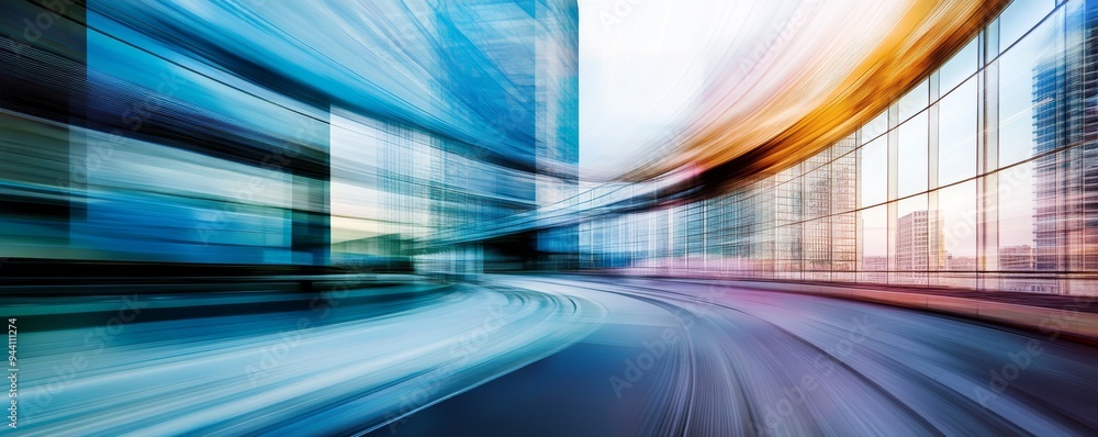 Urban Speed Blur, Abstract, Cityscape, Architecture Urban Speed Blur, Abstract, Cityscape, Architecture