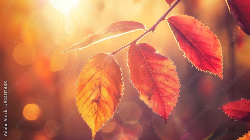 Autumn Leaves in Golden Sunlight Autumn Leaves in Golden Sunlight