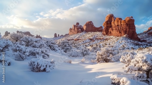 Contrasting red and white from Arches.