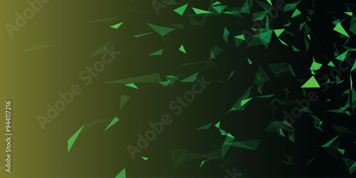 Abstract background with connecting dots and lines. Network connection structure. Data technology and scientific illustration. Plexus effect. 3D vector illustration