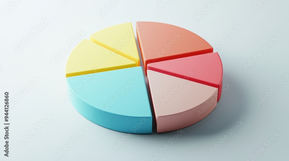 A 3D pie chart displaying financial data, with shadow effects and distinct slices highlighting various expense categories on a light gray background. A 3D pie chart displaying financial data, with shadow effects and distinct slices highlighting various expense categories on a light gray background.