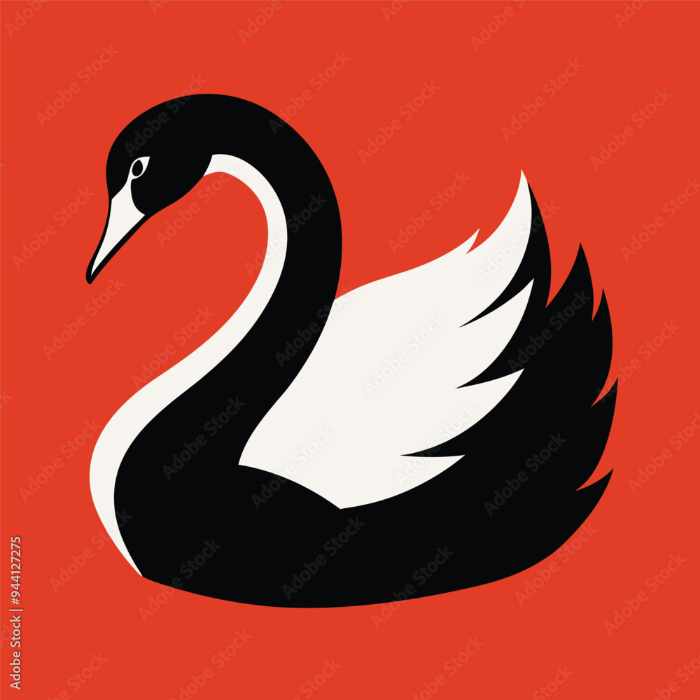 Obraz premium This is swan vector illustration.