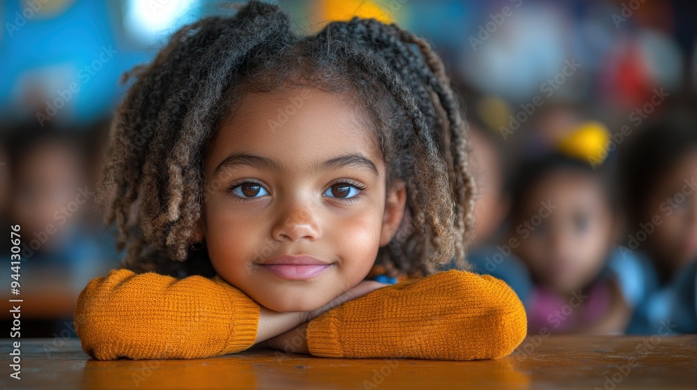 Portrait of a Young Girl with Braids Portrait of a Young Girl with Braids