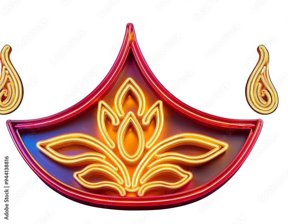 vector set realistic isolated neon signs diwali logo template decoration invit vector set realistic isolated neon signs diwali logo template decoration invit
