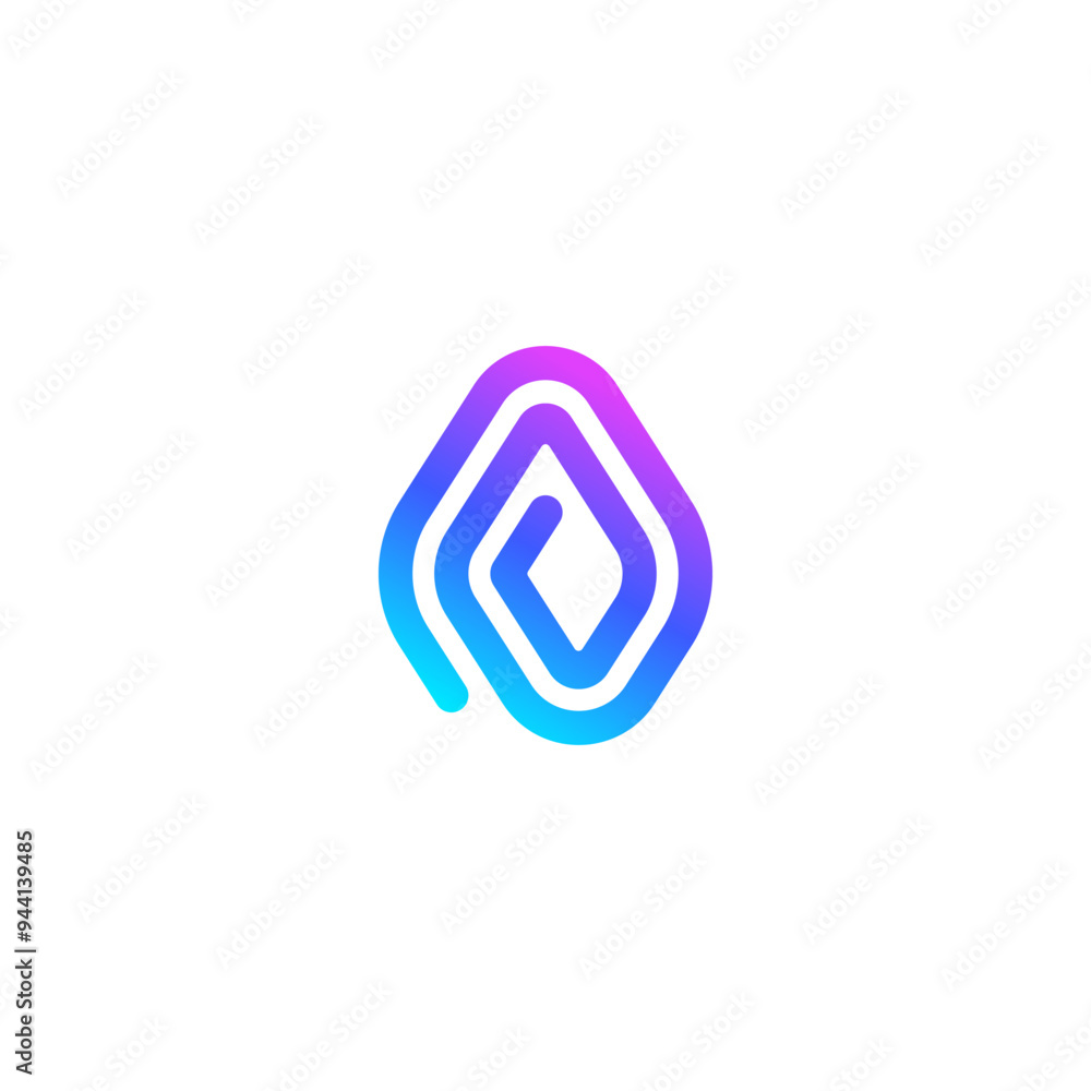 Vibrant Spiral A and V Letter in Bold Line Technology Logo Design Vector Vibrant Spiral A and V Letter in Bold Line Technology Logo Design Vector
