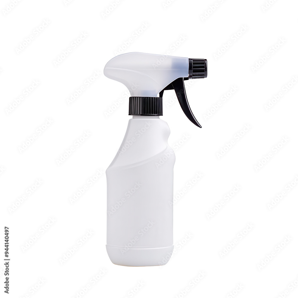 A clean, white spray bottle designed for household cleaning and gardening use. Perfect for mixing and applying various solutions. A clean, white spray bottle designed for household cleaning and gardening use. Perfect for mixing and applying various solutions.