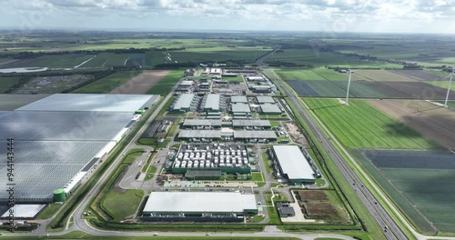 Data center, computing center, big data and internet infrastructure building facility.