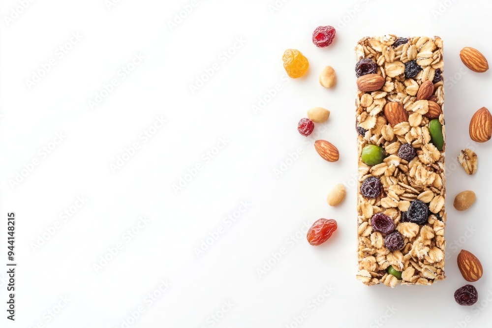 Colorful granola bar with nuts and dried fruits on a white background-gigapixel-hq-scale-6_00x Colorful granola bar with nuts and dried fruits on a white background-gigapixel-hq-scale-6_00x