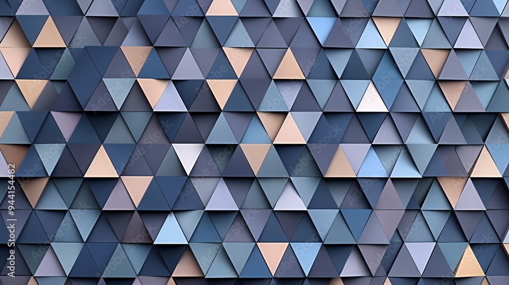 Abstract geometry in triangle shapes forms a background. Futuristic design presents a graphic pattern. Abstract geometry in triangle shapes forms a background. Futuristic design presents a graphic pattern.