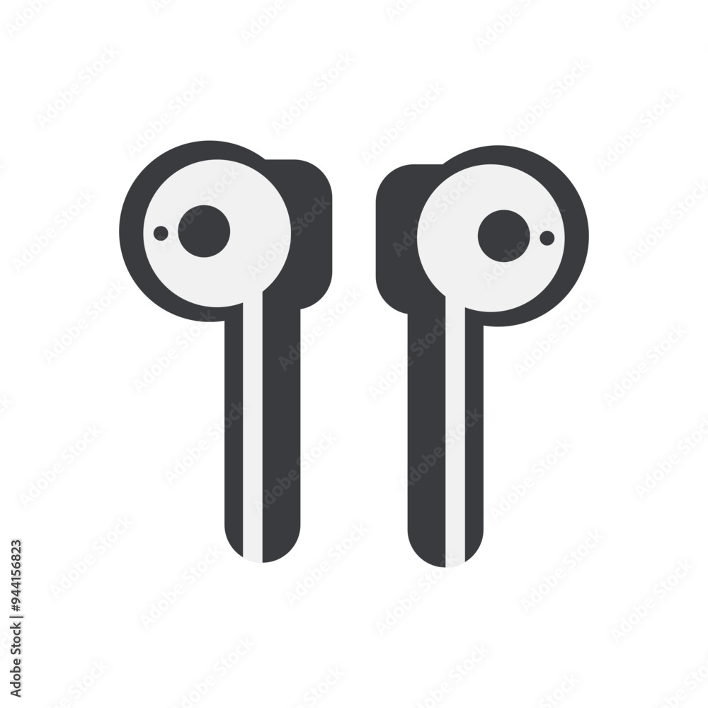 Minimalistic vector headphones illustration, perfect for tech and music themes. Minimalistic vector headphones illustration, perfect for tech and music themes.