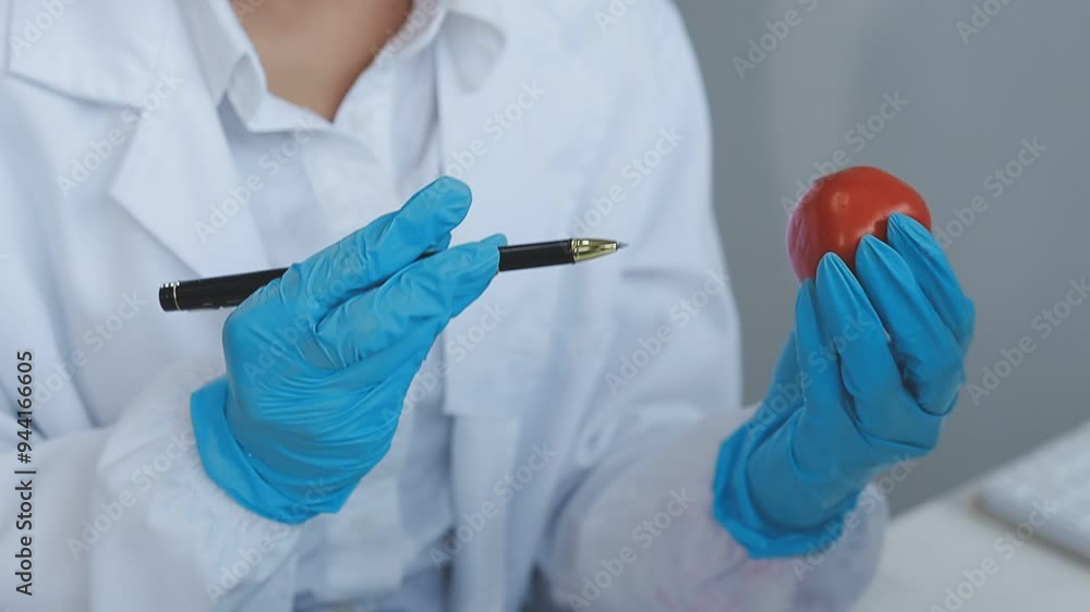 testing a plant sample in a biochemical science laboratory. a scientist studies the genetics of plants testing a plant sample in a biochemical science laboratory. a scientist studies the genetics of plants