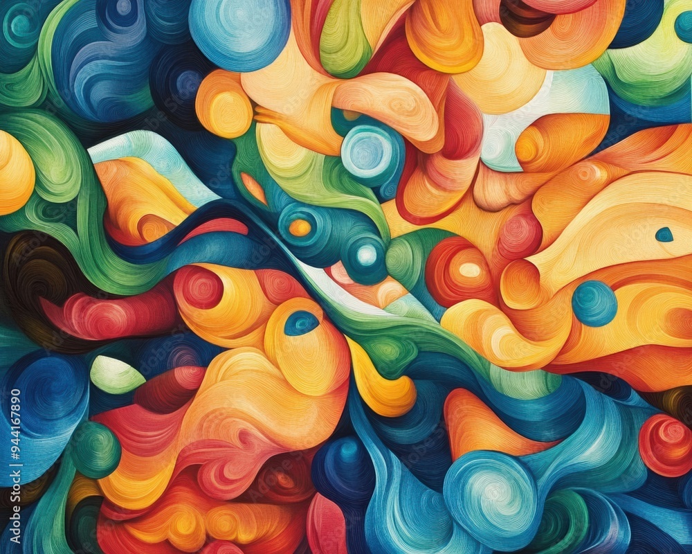 Colorful swirling shapes and patterns representing dynamic dimensions Colorful swirling shapes and patterns representing dynamic dimensions