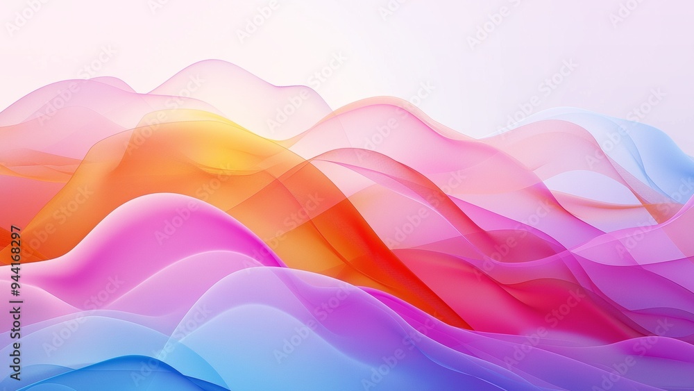 A colorful wave background A colorful wave background