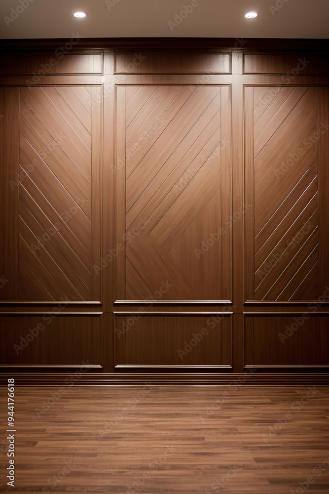 Modern Interior Design with Wood Paneling and Flooring Modern Interior Design with Wood Paneling and Flooring
