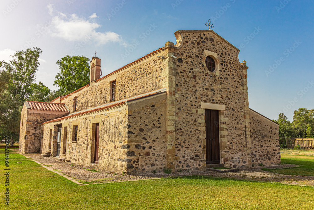 Santa Maria de Is Acquas Church in Sardara. Sardinia, Italy Santa Maria de Is Acquas Church in Sardara. Sardinia, Italy