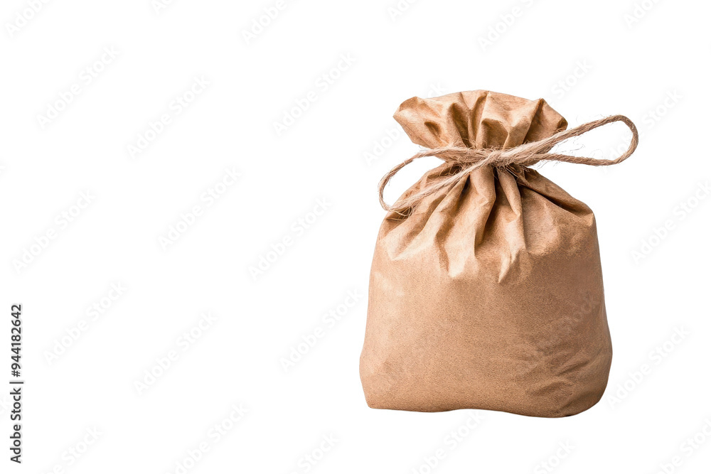 A rustic brown paper bag tied with twine, perfect for gift wrapping, wedding favors, or creative packaging ideas. A rustic brown paper bag tied with twine, perfect for gift wrapping, wedding favors, or creative packaging ideas.
