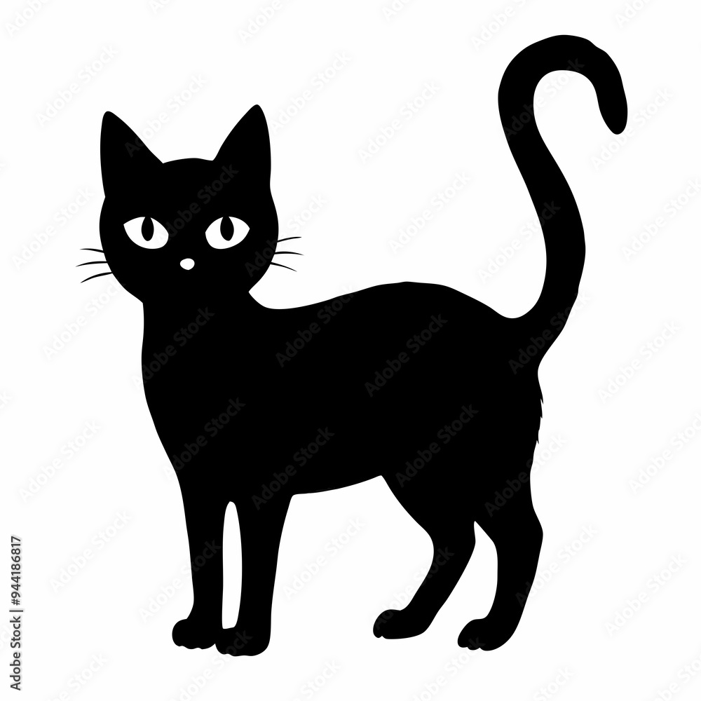 Halloween Cat Bundle Cut File, Cat Witch Svg, Clipart, Vector SVG 