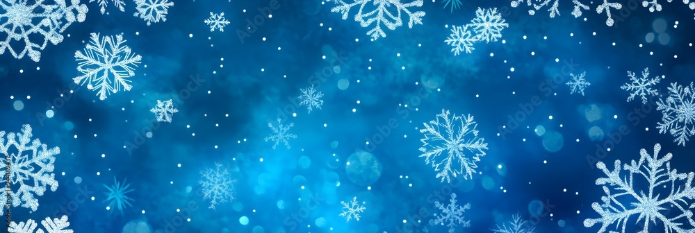 Blue Christmas background with snowflakes Blue Christmas background with snowflakes