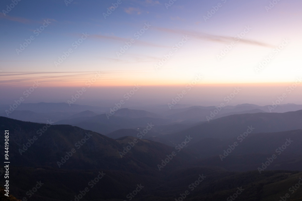 Sunrise at the Stara Planina mountains, Serbia Sunrise at the Stara Planina mountains, Serbia