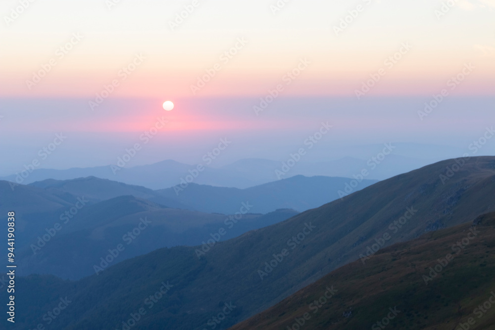 Sunrise at the Stara Planina mountains, Serbia Sunrise at the Stara Planina mountains, Serbia