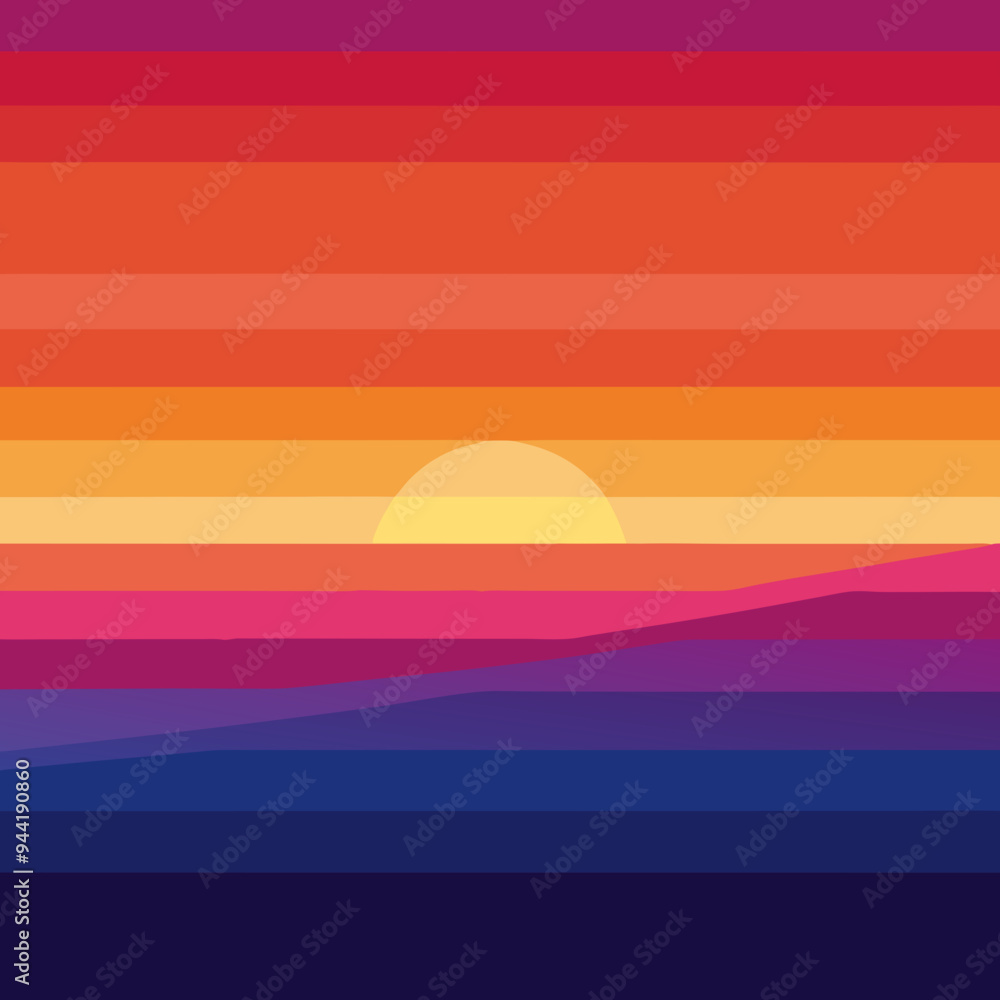 Vibrant Sunset Gradient Smooth Orange, Pink, and Purple Transitions in Vector Art Vibrant Sunset Gradient Smooth Orange, Pink, and Purple Transitions in Vector Art