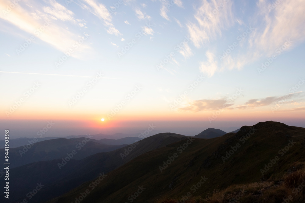 Sunrise at the Stara Planina mountains, Serbia Sunrise at the Stara Planina mountains, Serbia