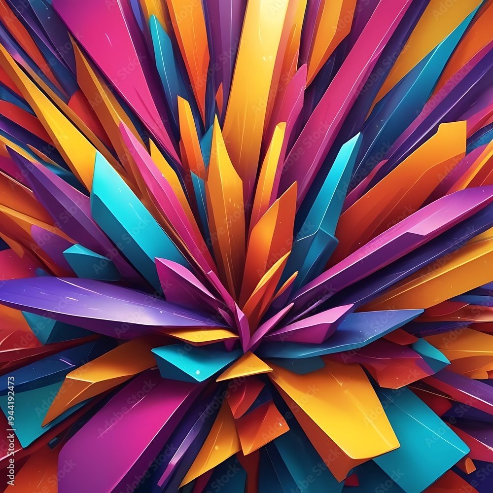 A vibrant background illustration featuring abstract geometric shapes, attractive bright abstract colorful variant shapes background A vibrant background illustration featuring abstract geometric shapes, attractive bright abstract colorful variant shapes background