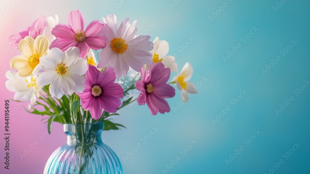 Fototapeta premium Spring flowers in a vase