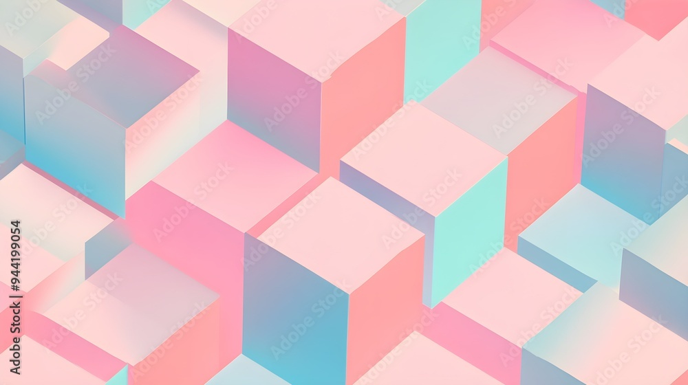 retro cube abstract background pattern pastel tone retro cube abstract background pattern pastel tone