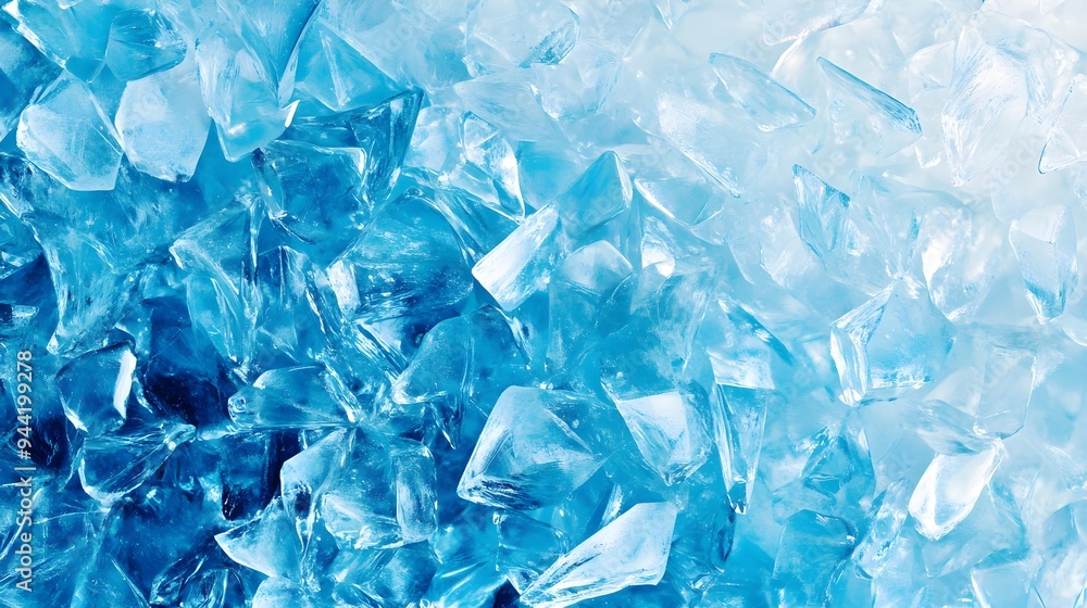 Geometric blue ice texture background Geometric blue ice texture background