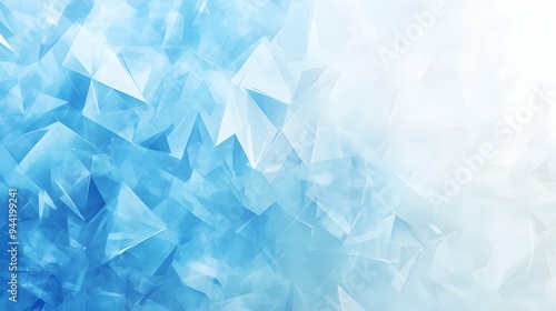 Geometric blue ice texture background