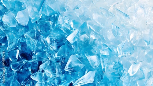 Geometric blue ice texture background