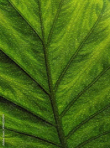 Bright green leaf background