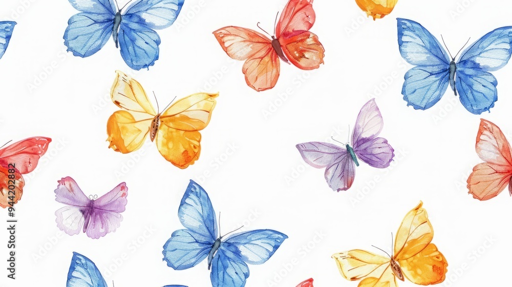 Fototapeta premium Butterflies pattern