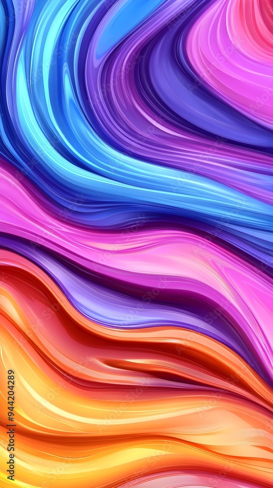 Obraz premium Liquid color waves background 