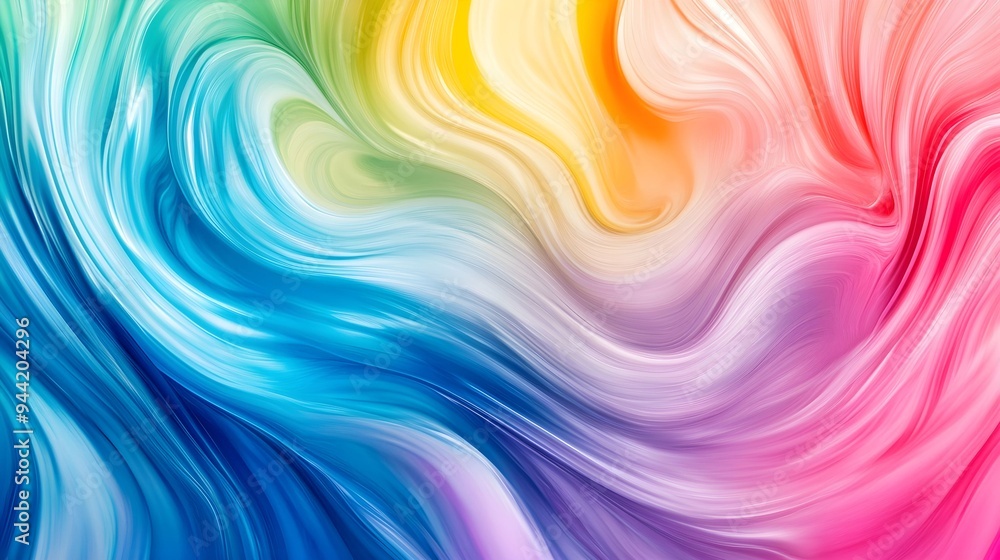 Obraz premium Liquid color waves background 