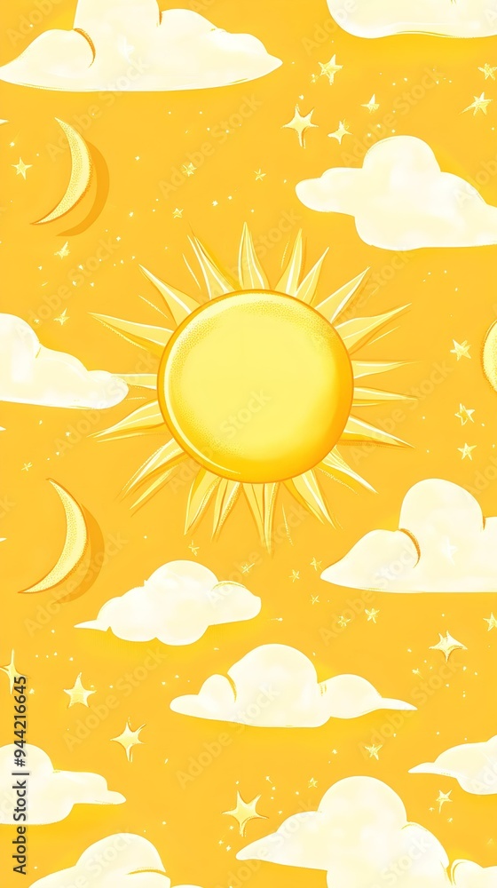 Sunshine background vector banner. Fun and bright nature sun pattern design border. Sunshine background vector banner. Fun and bright nature sun pattern design border.