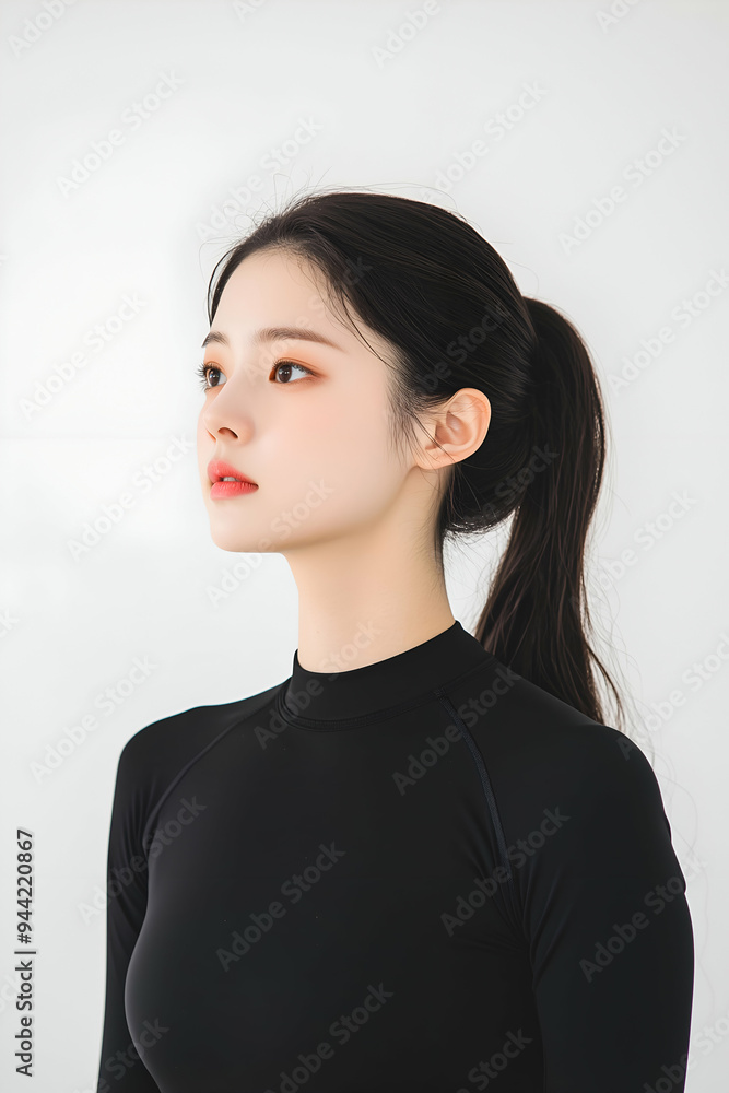 Confident Young Woman in Sportswear Posing for Fitness and Wellness Portrait Confident Young Woman in Sportswear Posing for Fitness and Wellness Portrait