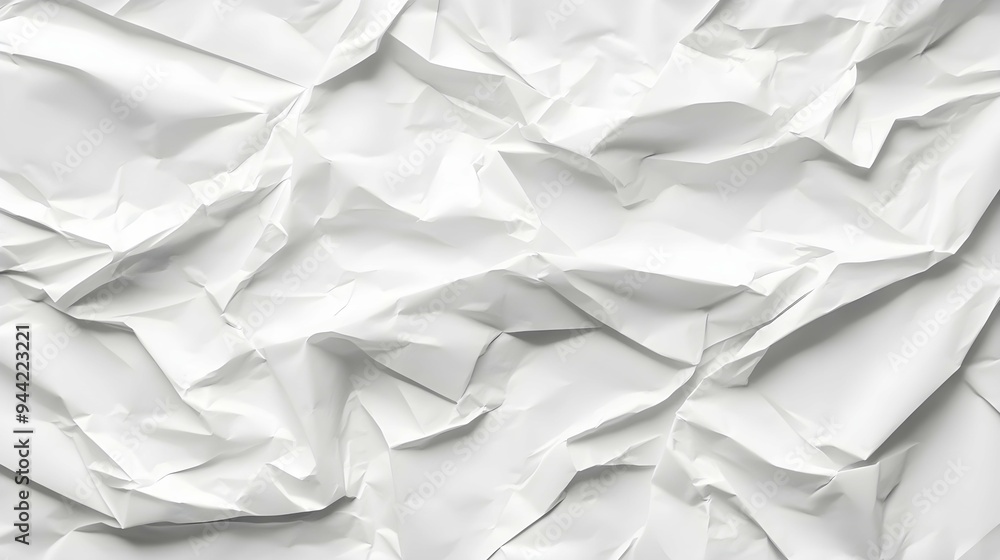 White blank crumpled and creased paper poster texture background White blank crumpled and creased paper poster texture background