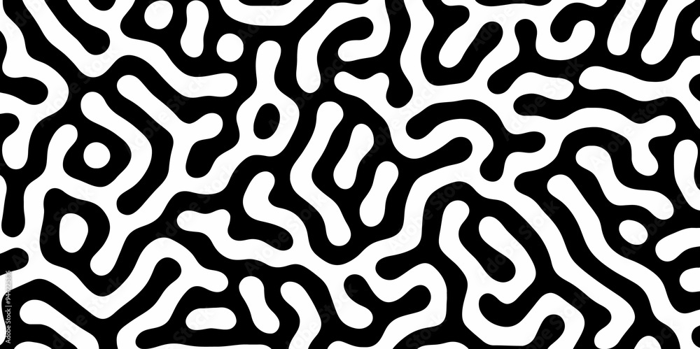 Abstract Turing organic wallpaper with background. Turing reaction diffusion monochrome seamless pattern with chaotic motion. Natural seamless line pattern. Linear design with biological shapes. Abstract Turing organic wallpaper with background. Turing reaction diffusion monochrome seamless pattern with chaotic motion. Natural seamless line pattern. Linear design with biological shapes.