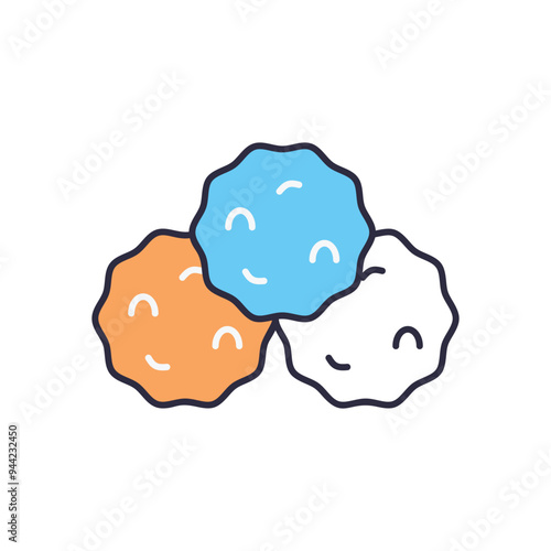 Snowball vector icon