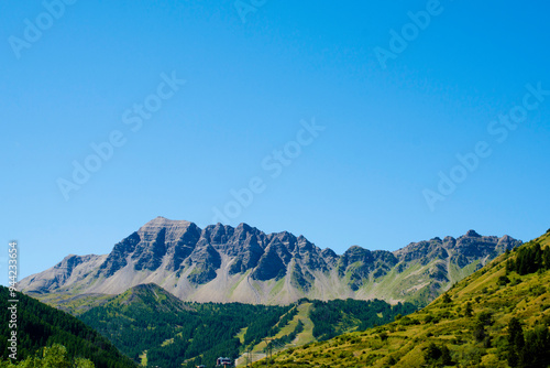 Mountains in the summer, alpine landscape 